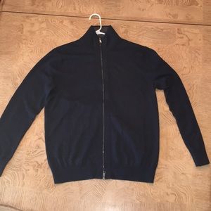 Navy Banana Republic Silk/Cotton/Cashmere Sweater